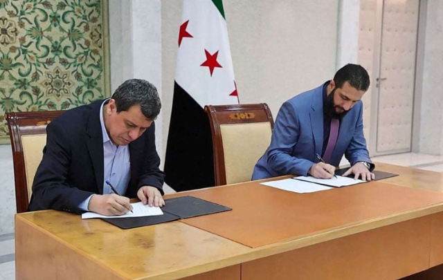 الرئاسة السورية: التوصل إلى اتفاق لدمج قوات سوريا الديمقراطية في مؤسسات الدولة