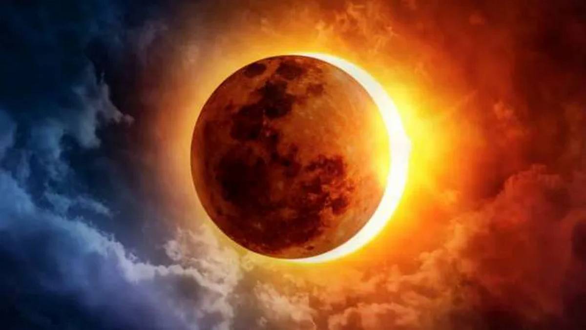 كسوف جزئي للشمس يوم السبت 29 مارس 2025 – 29 رمضان 1446 هـ