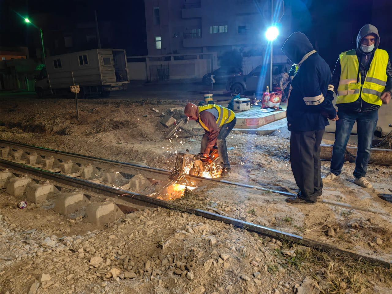 بلدية سوسة تعلن عن تغيير السكّة على مستوى تقاطع الطريق الحزامية البلدية بممر ذو سكة مزدوجة