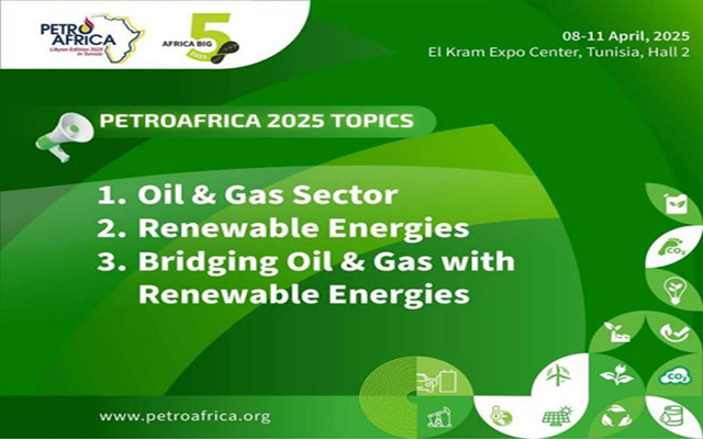 الطريق الى الاقتصاد الاخضر والتنمية المستدامة شعار الدورة العاشرة للمعرض الافريقي للنفط والغازات والطاقات المتجددة