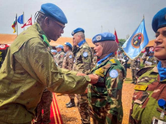 تكريم الوحدة التونسية بعد سنوات من العمل الدؤوب في مينوسكا