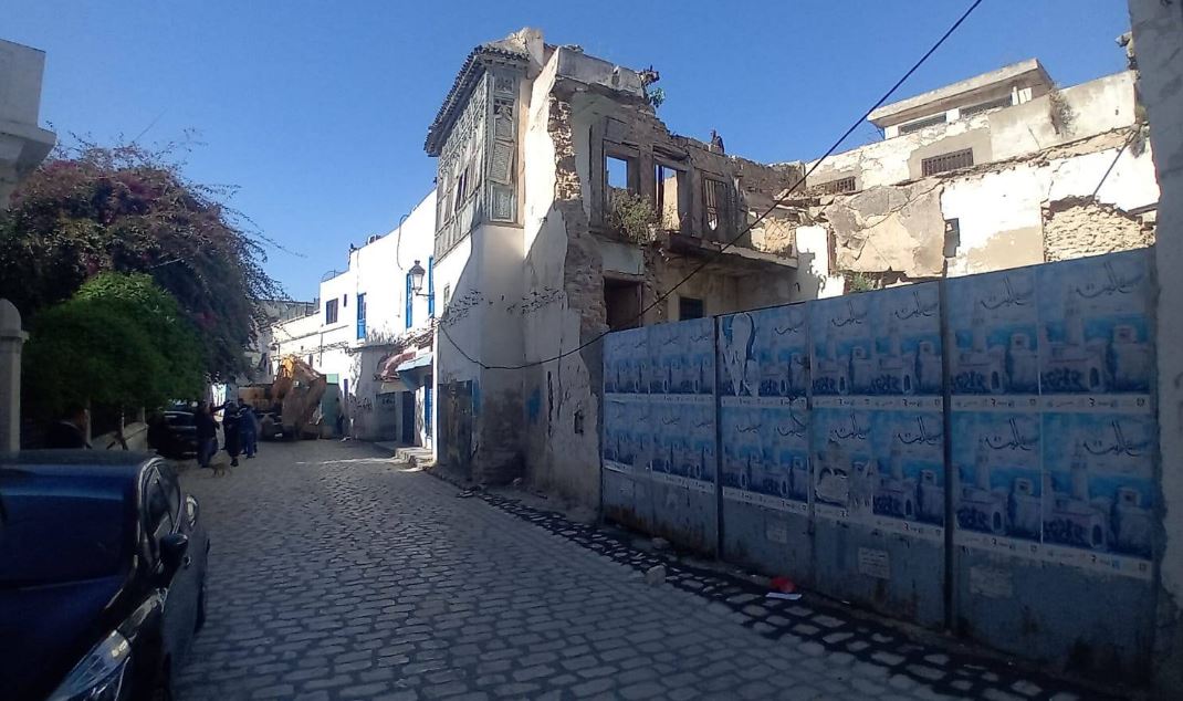 باب سويقة : هدم بناية مُهددة بالسقوط بنهج الباشا