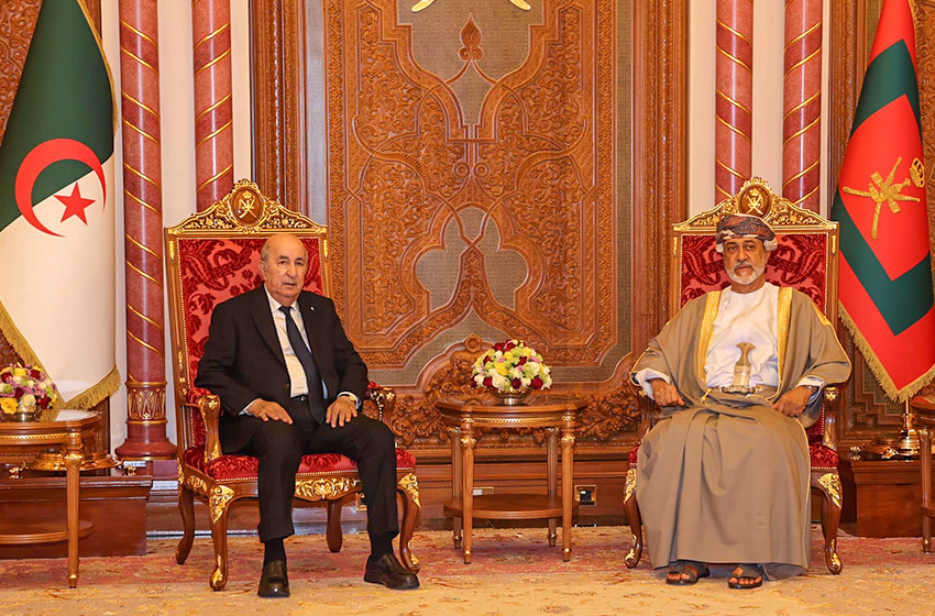 عمان والجزائر توقعان اتفاقا مبدئيا لإنشاء صندوق استثماري