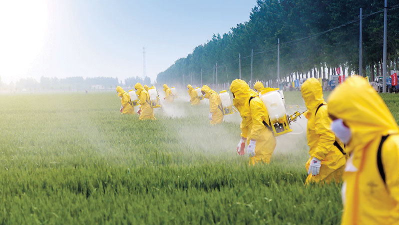 مواصلة تنفيذ الحملة التحسيسية لفائدة العاملات في القطاع الفلاحي حول الاستعمال الآمن للمبيدات الحشريّة وتعزيز التوعية الصحيّة