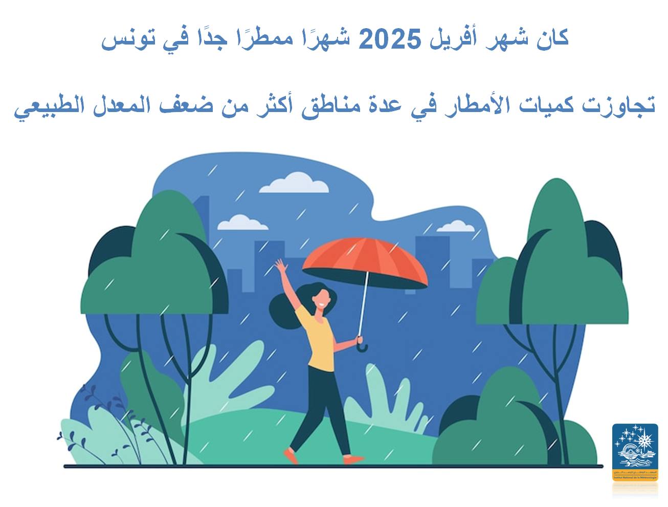 الرصد الجوي: شهر أفريل كان ممطرا جدا ودرجات الحرارة أعلى من المعدلات الطبيعية