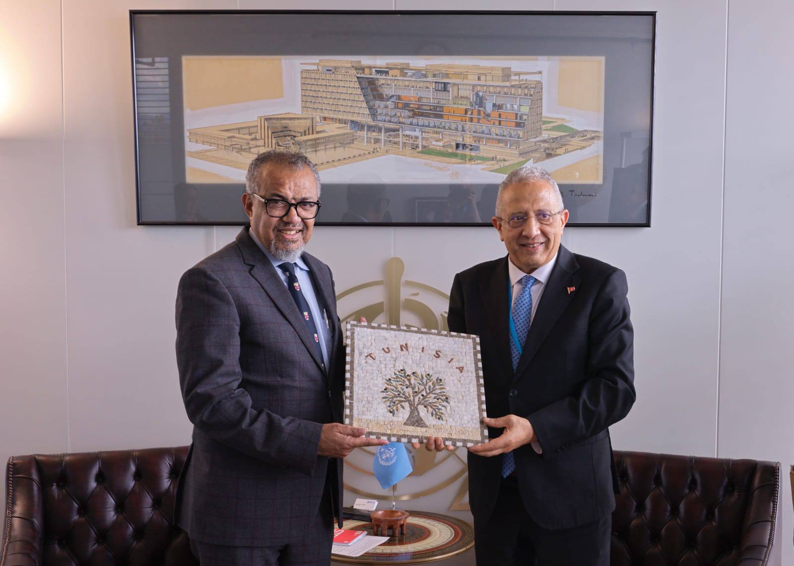 من جنيف :  تونس تُعزز شراكتها مع منظمة الصحة العالمية