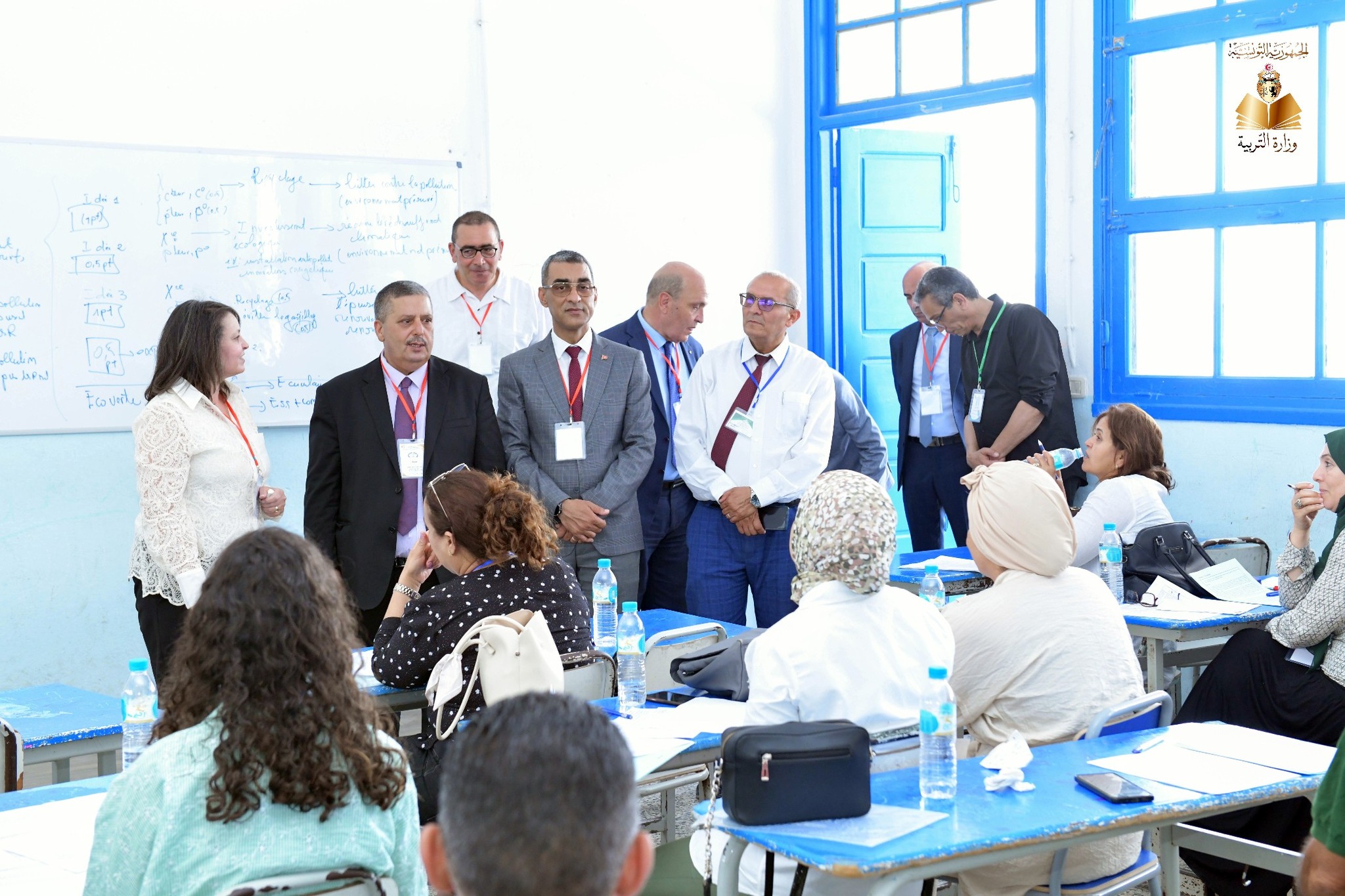 وزير التربية يتابع سير العمل بمركزي إصلاح امتحان الباكلوريا بولاية سوسة