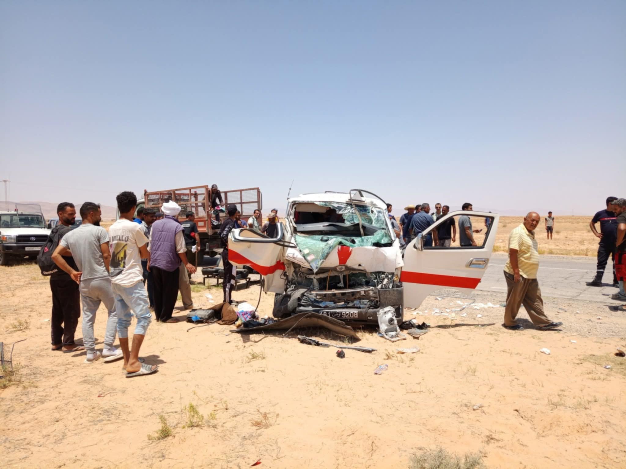 قابس _ منزل الحبيب : حادث مرور يخلف  9   اصابات