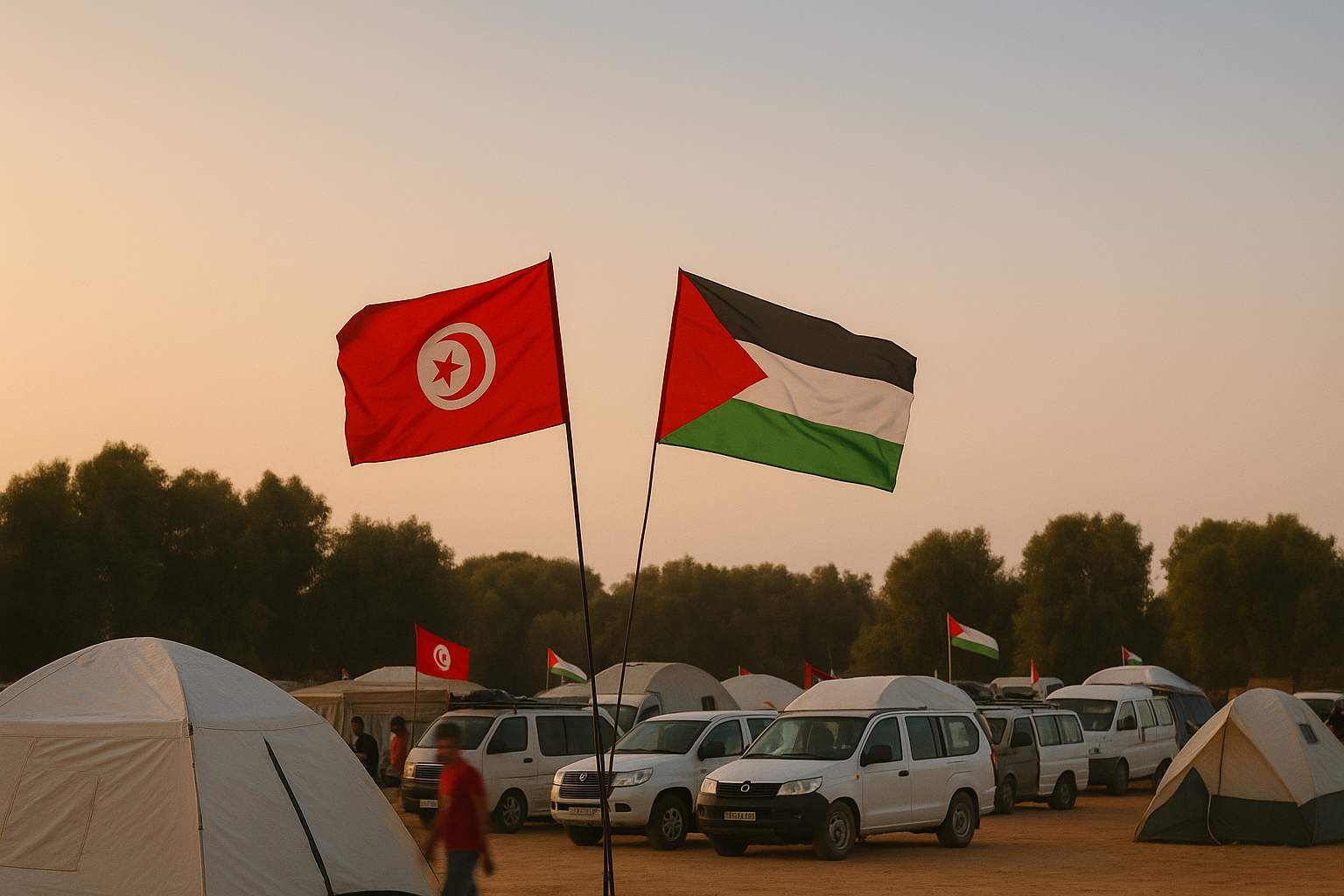 La caravane Soumoud vers Gaza bloquée, 13 détenus par les autorités de l'Est de la Libye 