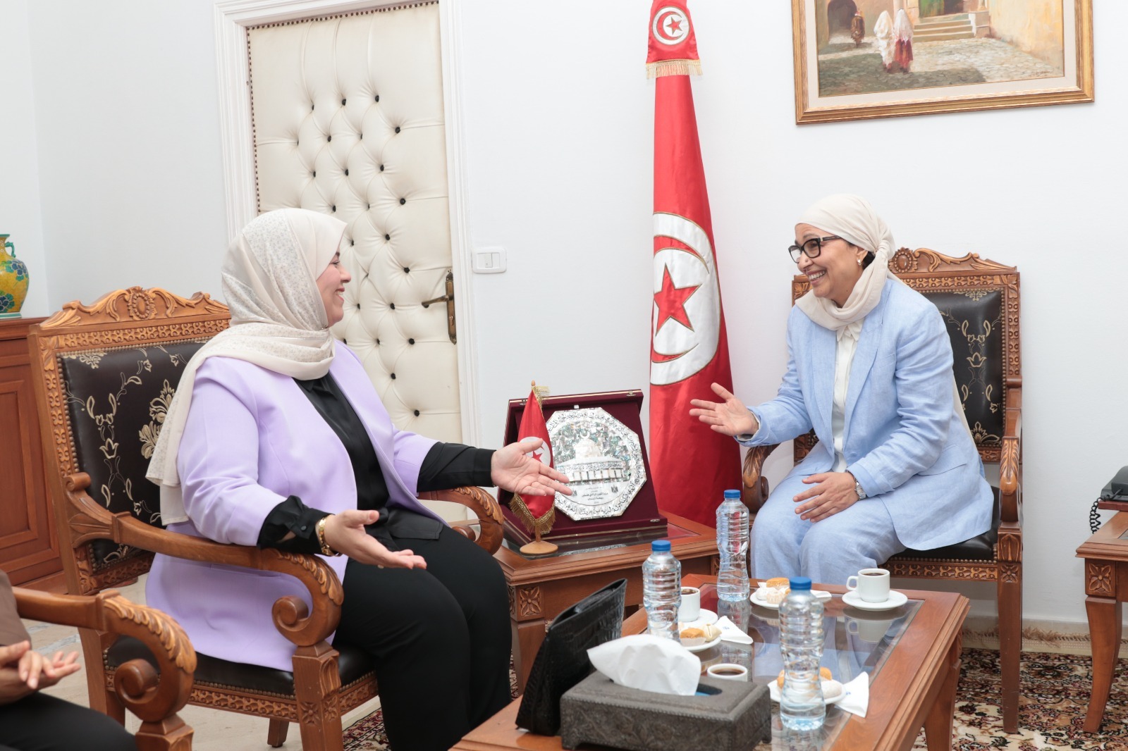 وزيرة الشؤون الاجتماعيّة بحكومة الوحدة الليبيّة تدعو إلى تعزيز التعاون بين تونس وليبيا في مجالات العمل الاجتماعي لفائدة الطفولة الفاقدة للسند