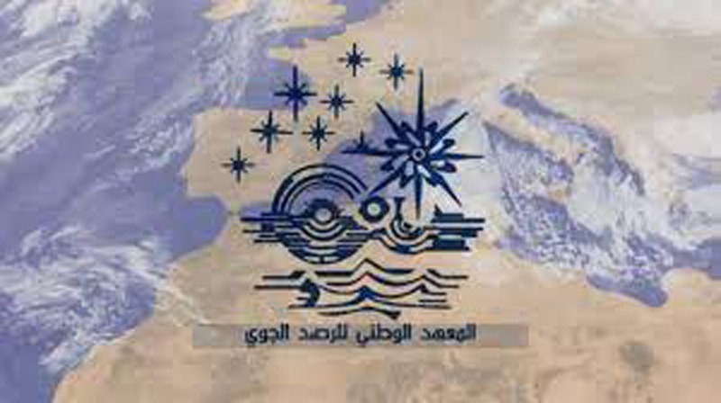 المعهد الوطني للرصد الجوي يتوقع ظهور سحب رعدية ظهر الأربعاء مع امطار محليا غزيرة