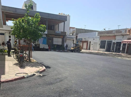 نابل: أشغال مشروع تهذيب الحومة القبلية بمدينة المعمورة تشارف على النهاية.
