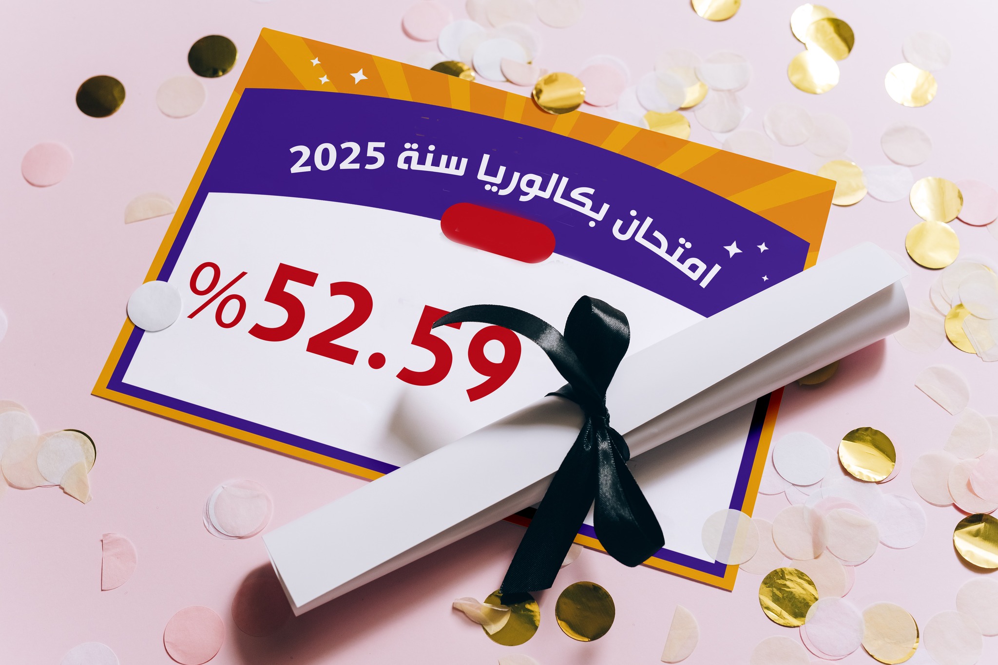 نسبة النجاح العامة في الدورتين الرئيسية والمراقبة لبكالوريا 2025 تبلغ 52.59 بالمائة