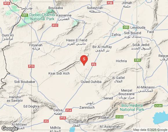 رجة أرضية جنوب غرب سيدي علي بن عون