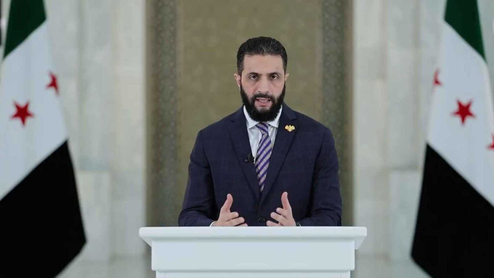  الشرع يتهم الكيان ال.ص.ه.ي.و.ن.ي بمحاولة تقسيم سوريا ويتعهد بحماية الدروز