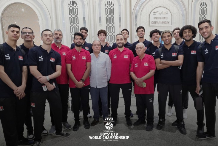 المنتخب التونسي للكرة الطائرة تحت 19 عاما يسافر الى اوزباكستان للمشاركة في المونديال