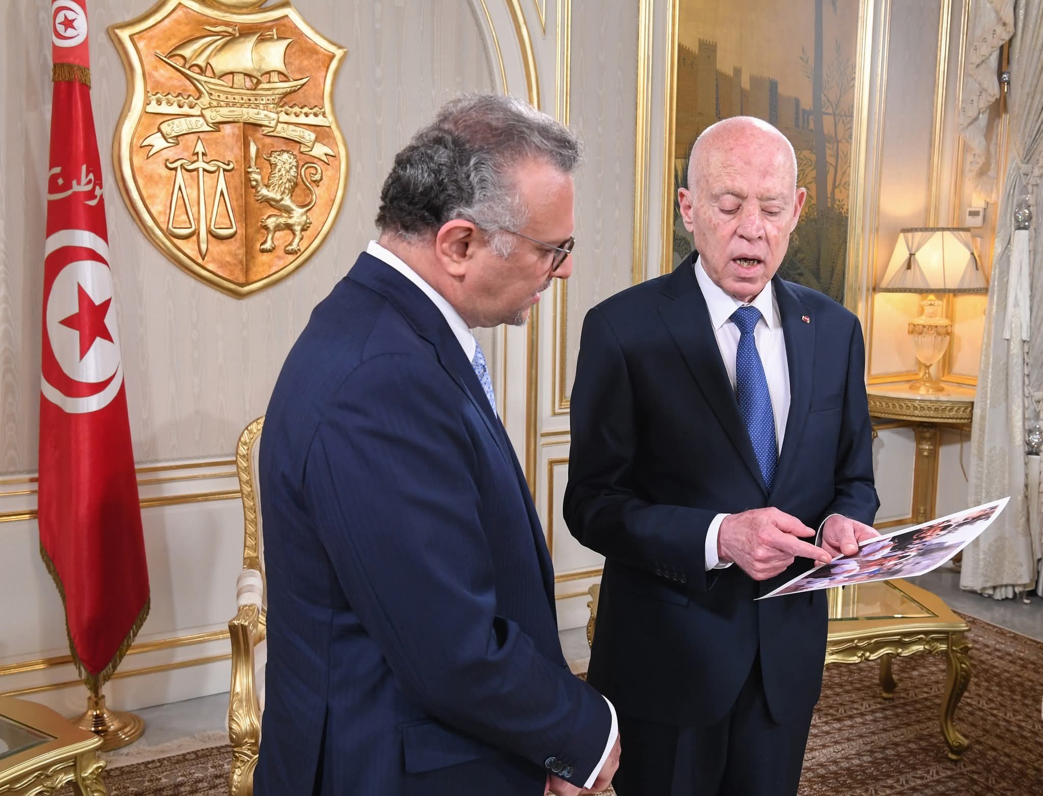 الرئيس قيس سعيّد يعرض صور أطفال غزة على المستشار الأمريكي: "هل هذه هي الشرعية الدولية؟"
