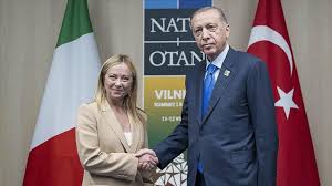 أردوغان يجتمع مع رئيسة وزراء إيطاليا ورئيس الحكومة الليبية في إسطنبول