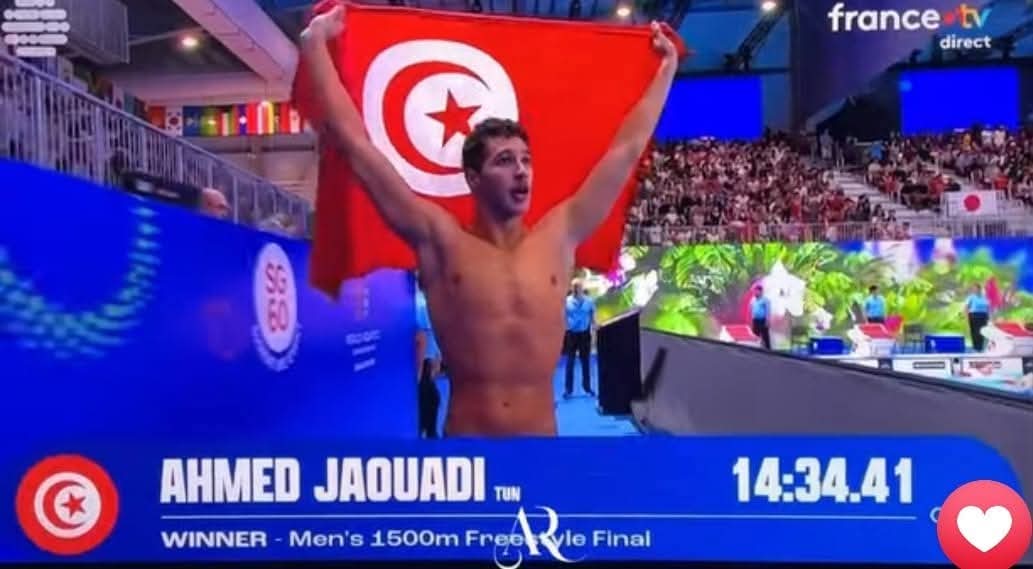 Singapour : Ahmed Jaouadi sacré champion du monde du 1500 m nage libre