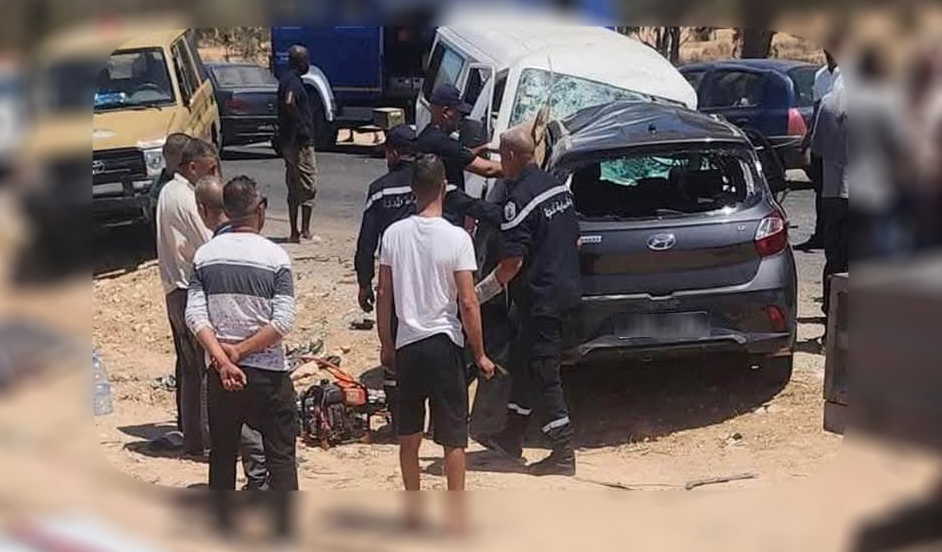 قابس : وفاة شخصين و اصابة 6 آخرين في حادث مرور على مستوى العرقوب من معتمدية مارث