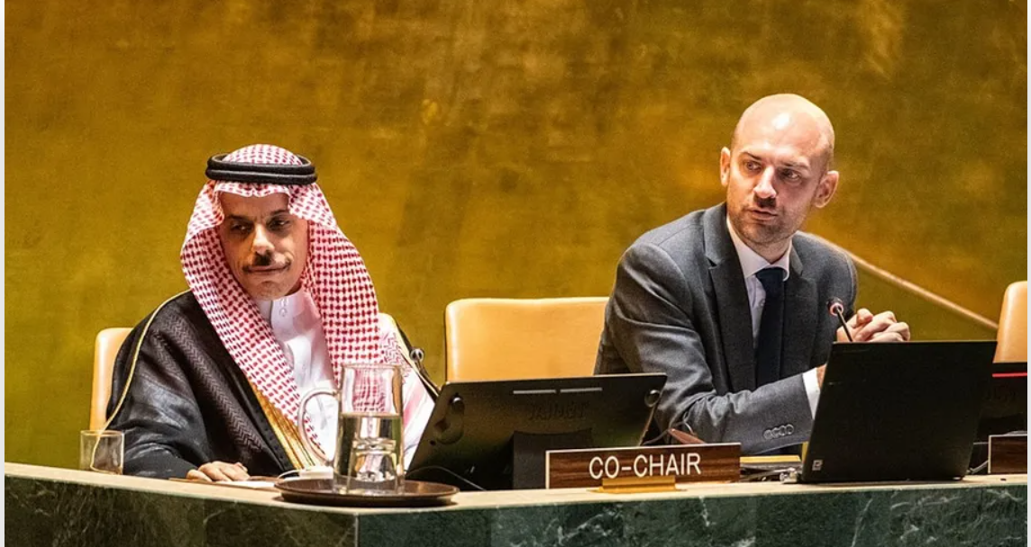 السعودية تدعو دول العالم لتأييد وثيقة مؤتمر تنفيذ حل الدولتين لتحقيق الأمن والسلم الدوليين