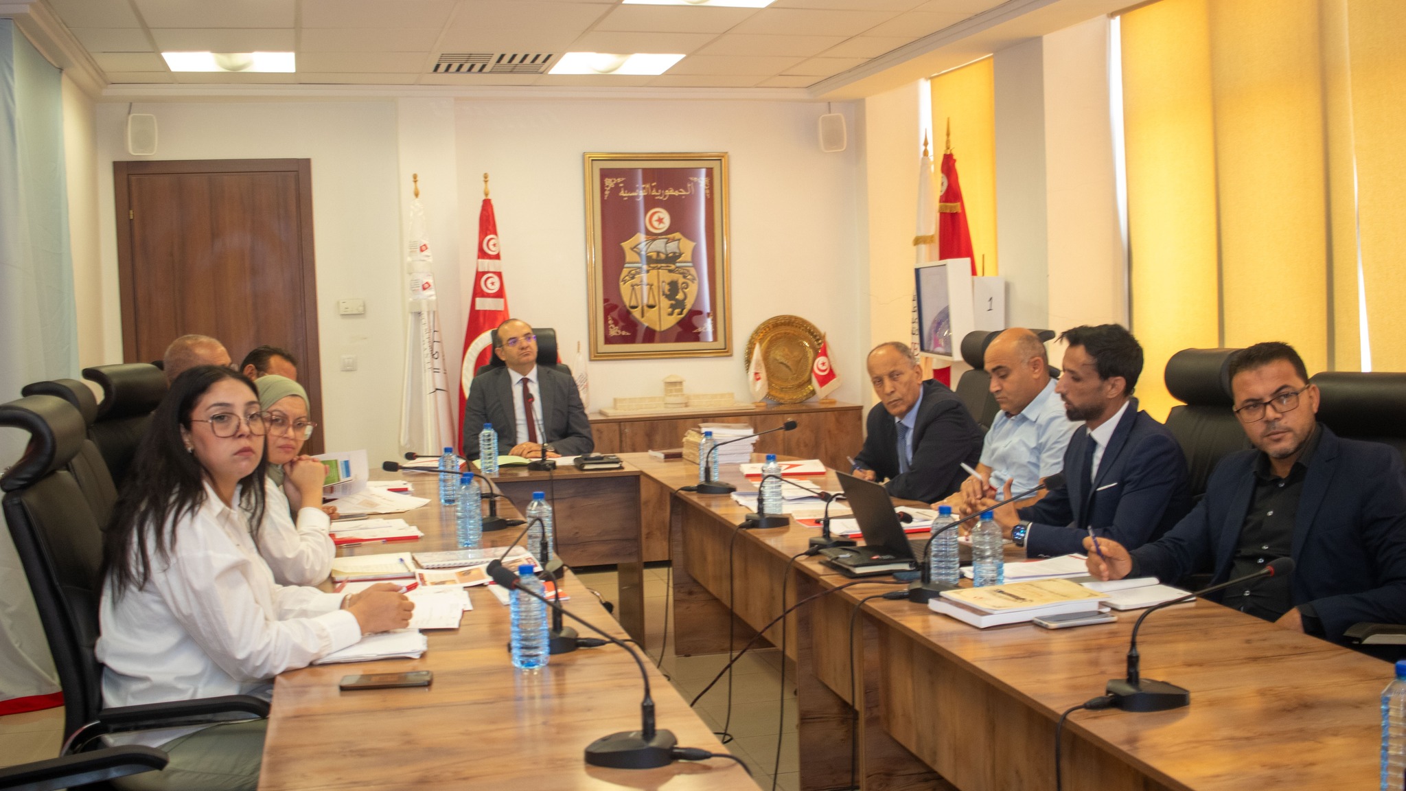 الهيئة العليا المستقلة للانتخابات تتابع التقدم الحاصل في مشروع إحداث مركز للدراسات والبحوث
