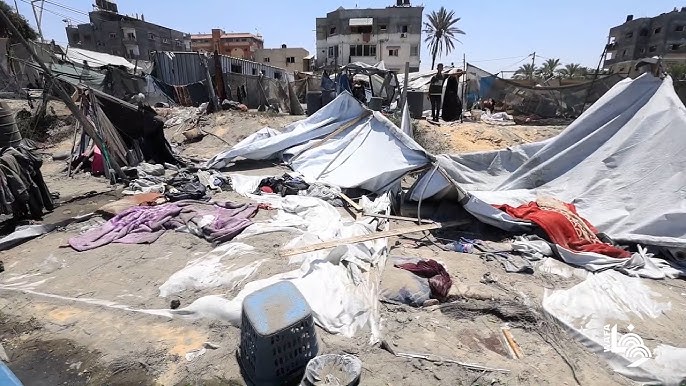 العدوان الصهيوني: ثلاثة شهداء إثر قصف الاحتلال خيمة تؤوي نازحين غرب خان يونس