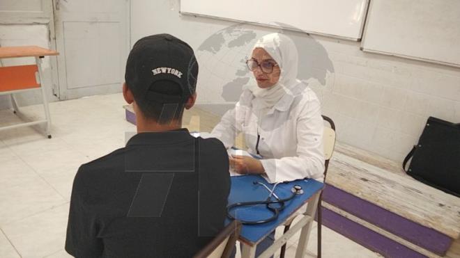 قافلة صحية متعددة الاختصاصات ضمن مصيف الاتحاد التونسي للتضامن الاجتماعي بقليبية