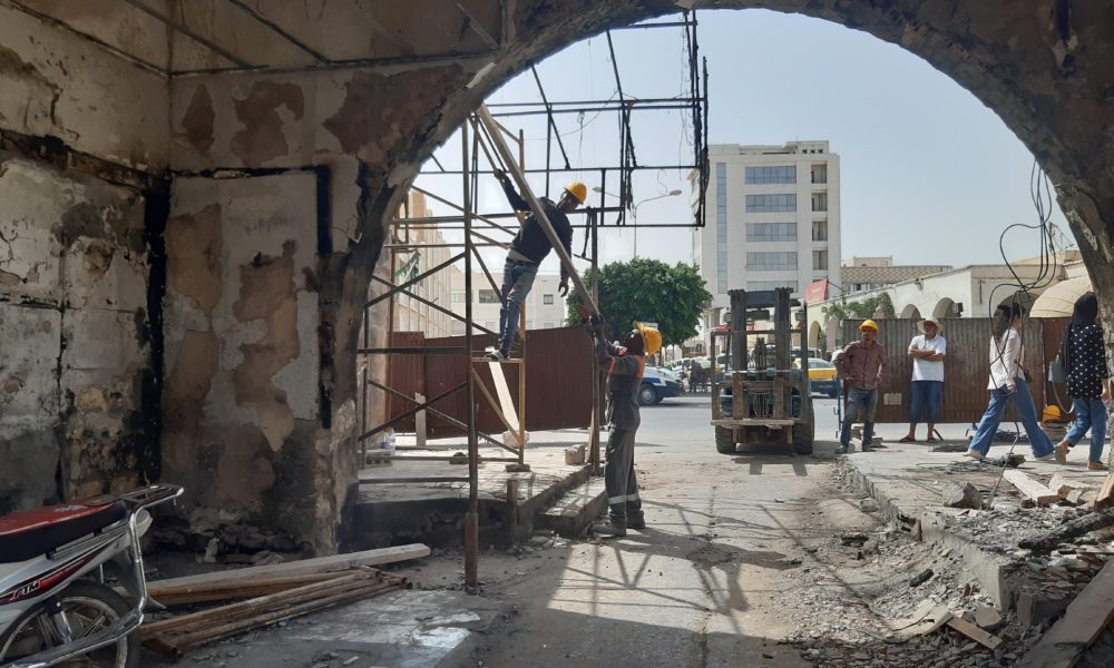 قابس : انطلاق أشغال بناء قوسي سوق الحنّاء بجارة
