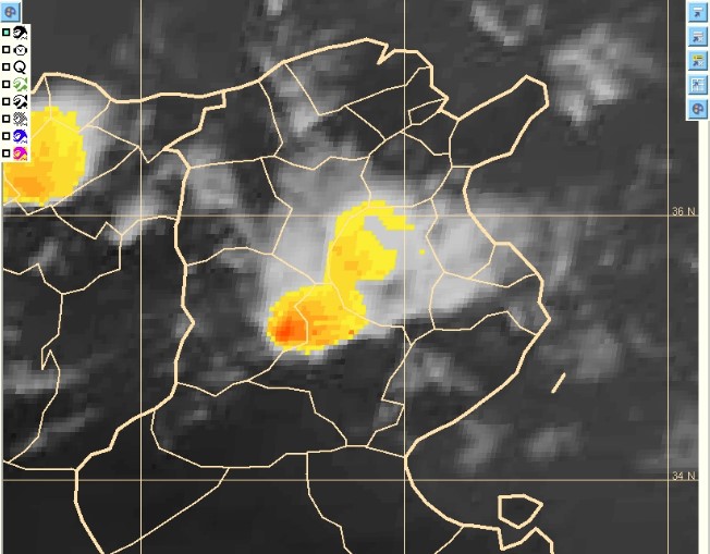 الليلة: أمطار ببعض الجهات والحرارة بين 22 و31 درجة