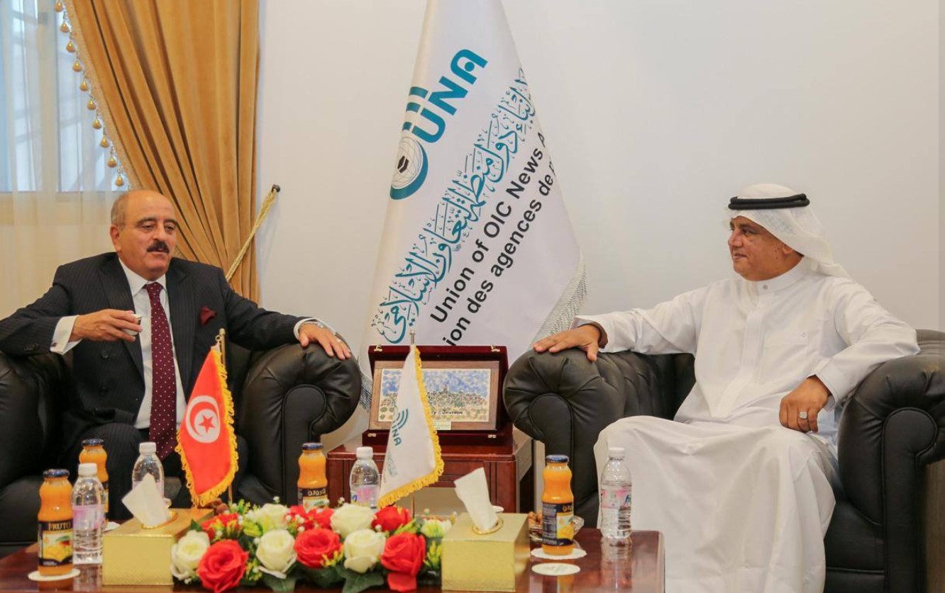 وزير الخارجية يُؤدي زيارة عمل إلى مقرّ اتحاد وكالات أنباء دول منظمة التعاون الاسلامي  