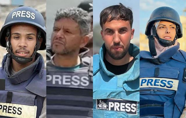 استشهاد 15 فلسطينيا بينهم 4 صحفيين في قصف صهيوني على مجمع ناصر الطبي في خان يونس