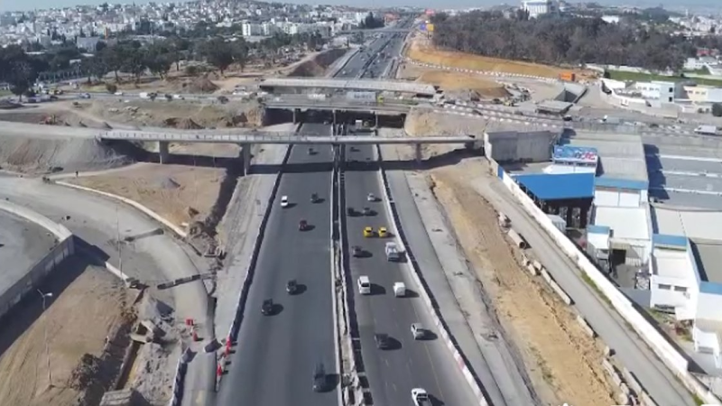 75% نسبة تقدم أشغال توسعة المدخل الجنوبي للعاصمة