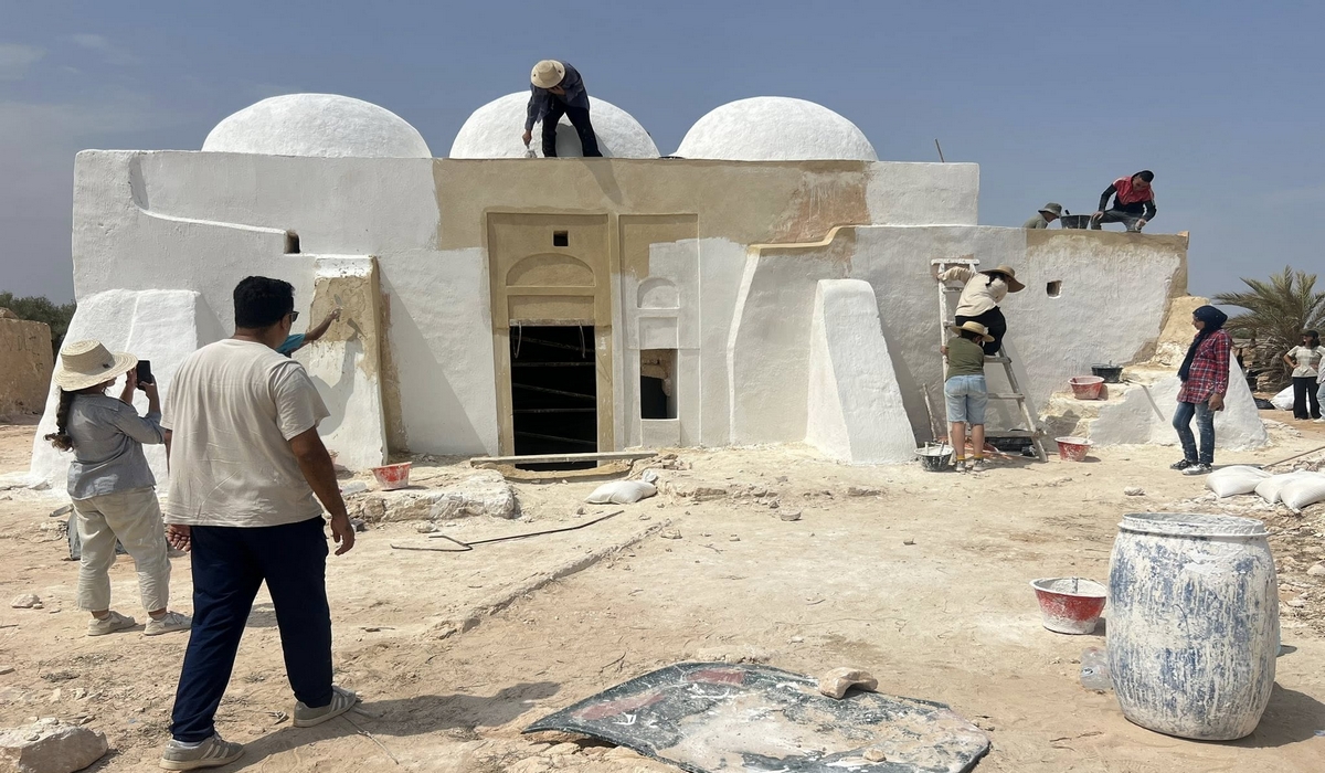 بعد أشغال ترميمه : المعلم التاريخي جامع بن معزوز بجزيرة جربة يستعيد رونقه وبريقه