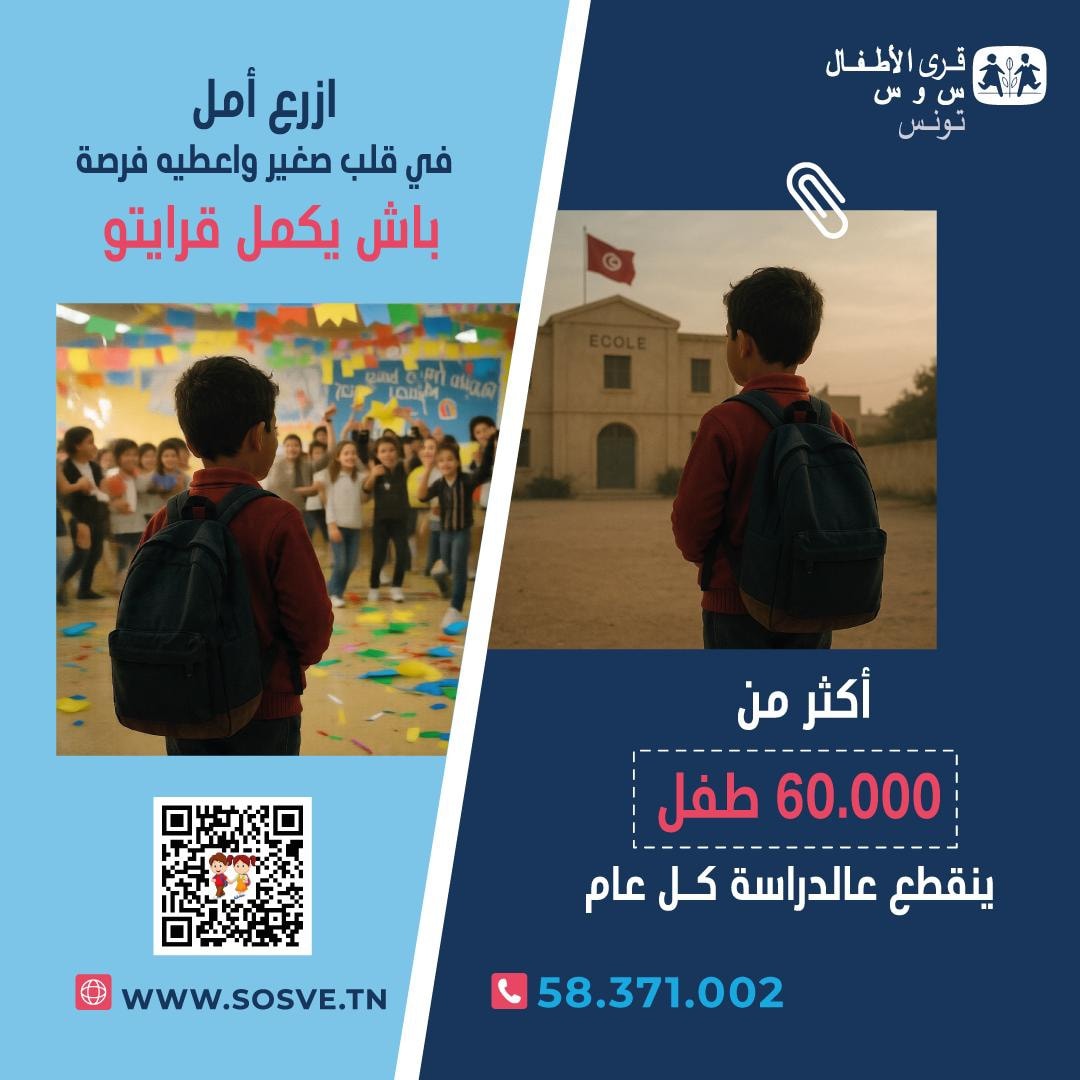 قرى أطفال أس أو أس تدعوكم: 5268 من منظورينا يحتاجونكم في العودة مدرسة !