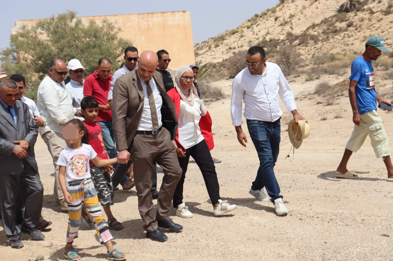 معتمدية نصرالله :   والي القيروان  يعاين عددا من المشاريع التنموية 