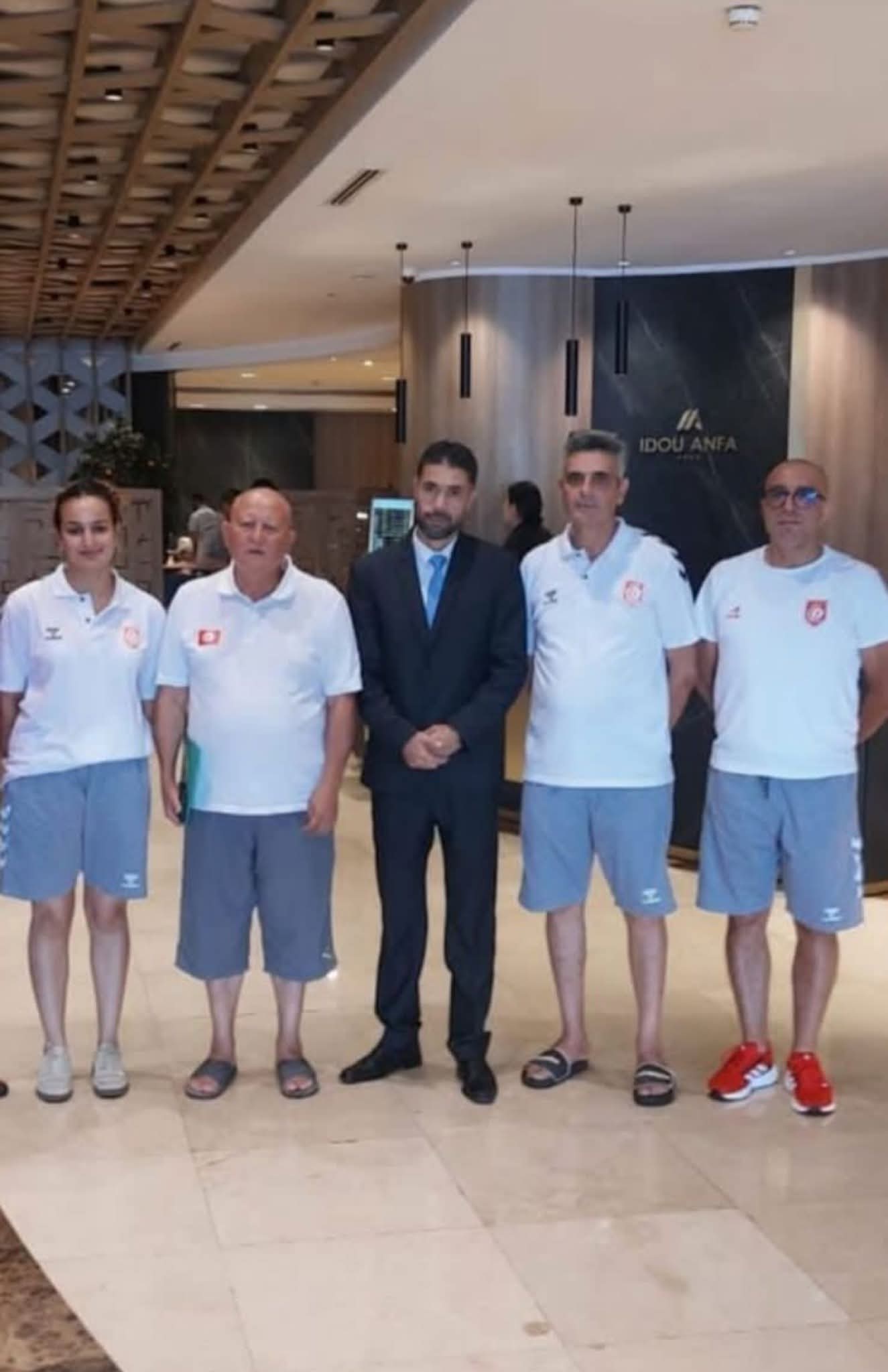  البعثة  الدبلوماسية بالمغرب تزور مقر إقامة الفريق الوطني للسباحة