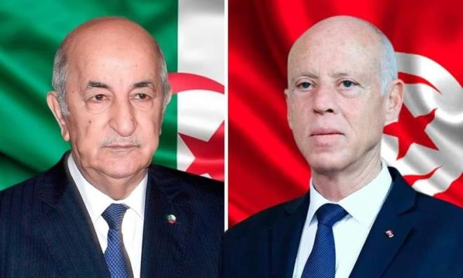 العلاقات الثنائية المتميزة بين تونس والجزائر إلى جانب عدد من القضايا الإقليمية والدولية محور لقاء رئيس الجمهورية بنظيره الجزائري