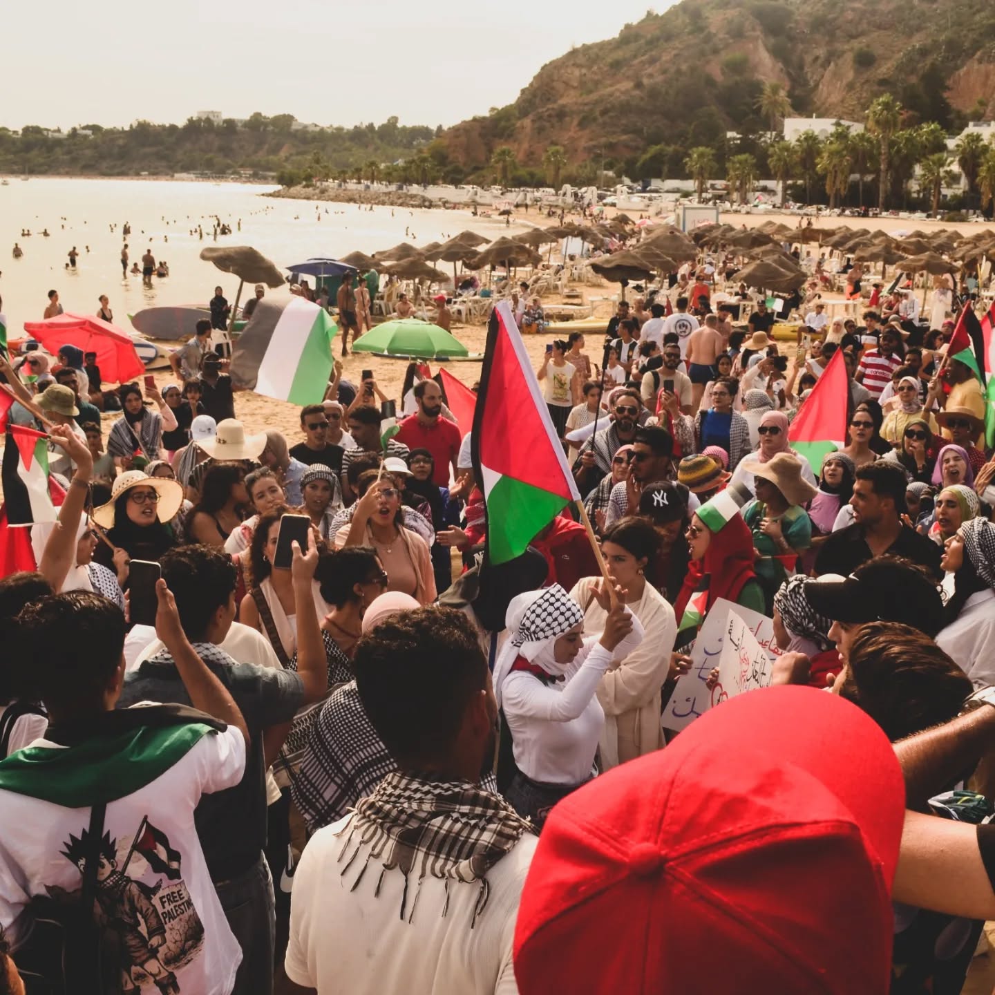 وصول أولى سفن أسطول الصمود العالمي لكسر الحصار عن غزة إلى ميناء سيدي بوسعيد