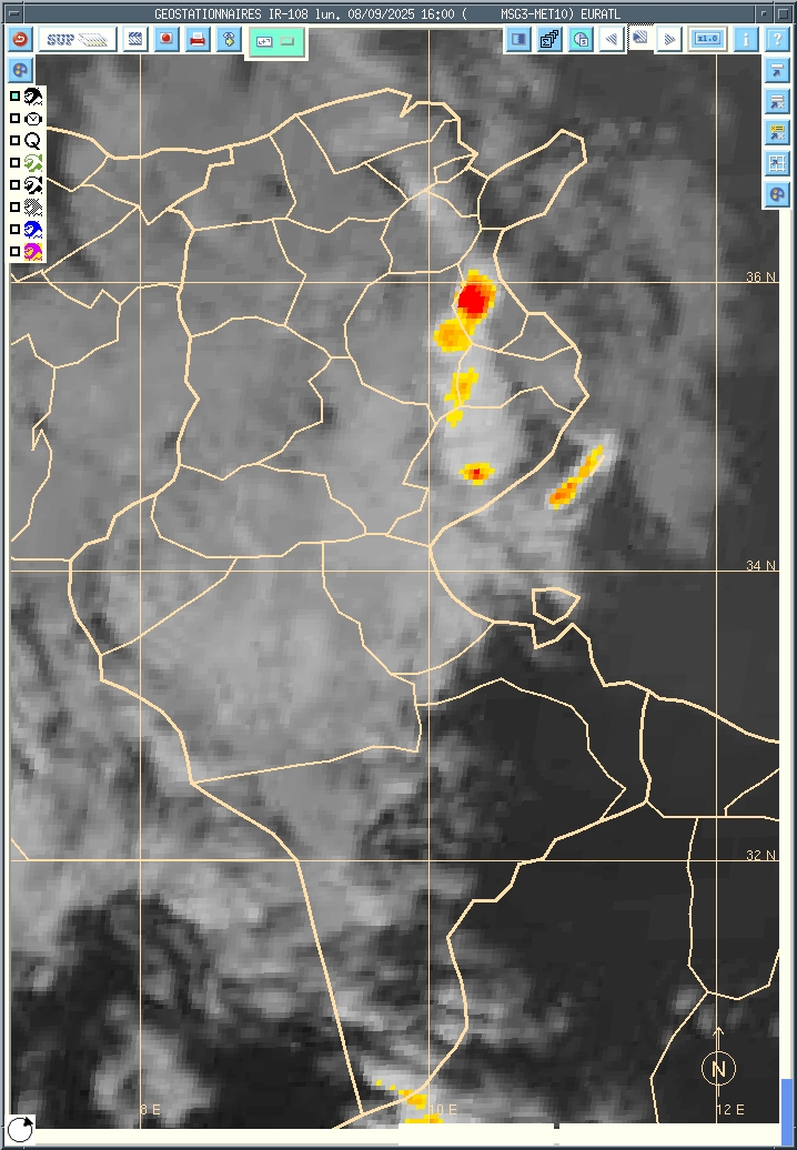 تواصل نشاط الخلايا الرعدية بقية هذا اليوم وبداية الليل