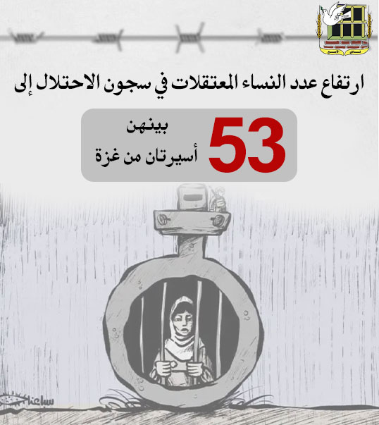 53 أسيرة ..عدد المعتقلات في سجون الاحتلال 