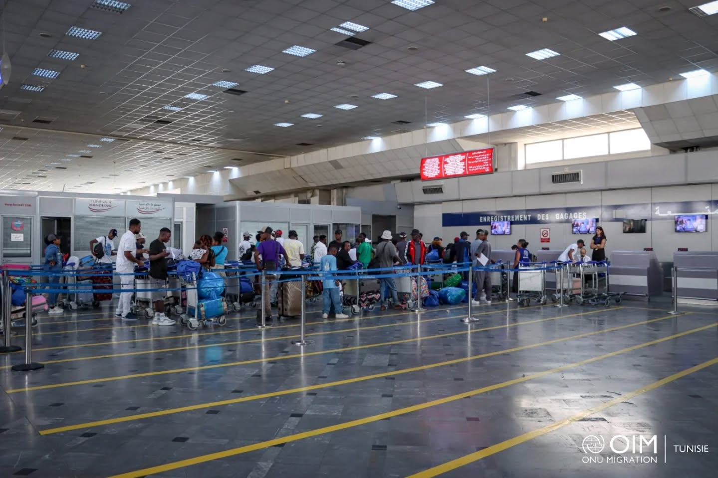 المنظمة الدولية للهجرة بتونس تمكن 154 مهاجرا إيفواريا من العودة الطوعية إلى بلدهم