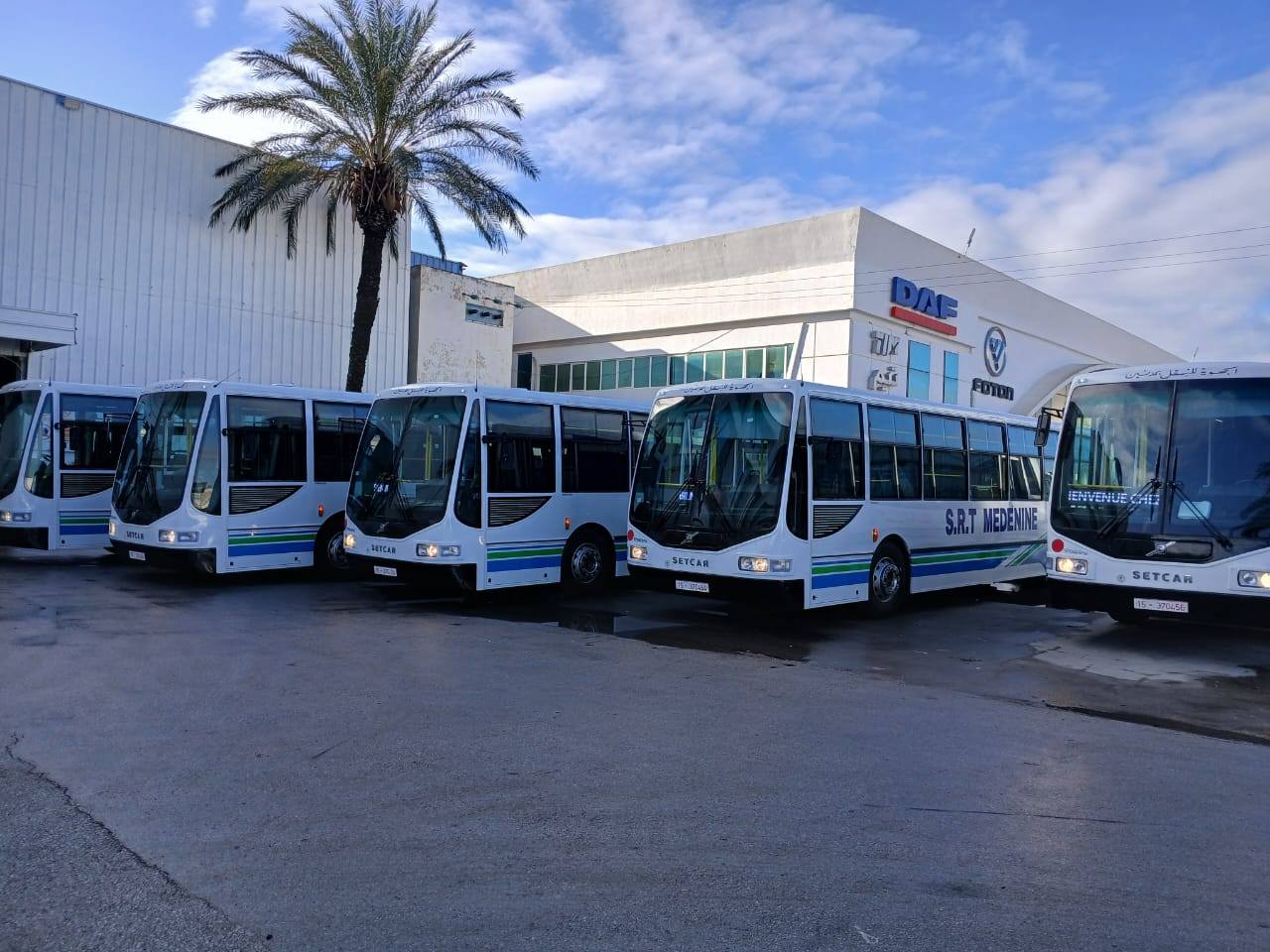 160 حافلة للشركة الجهوية للنقل بمدنين لتأمين النقل المدرسي والجامعي