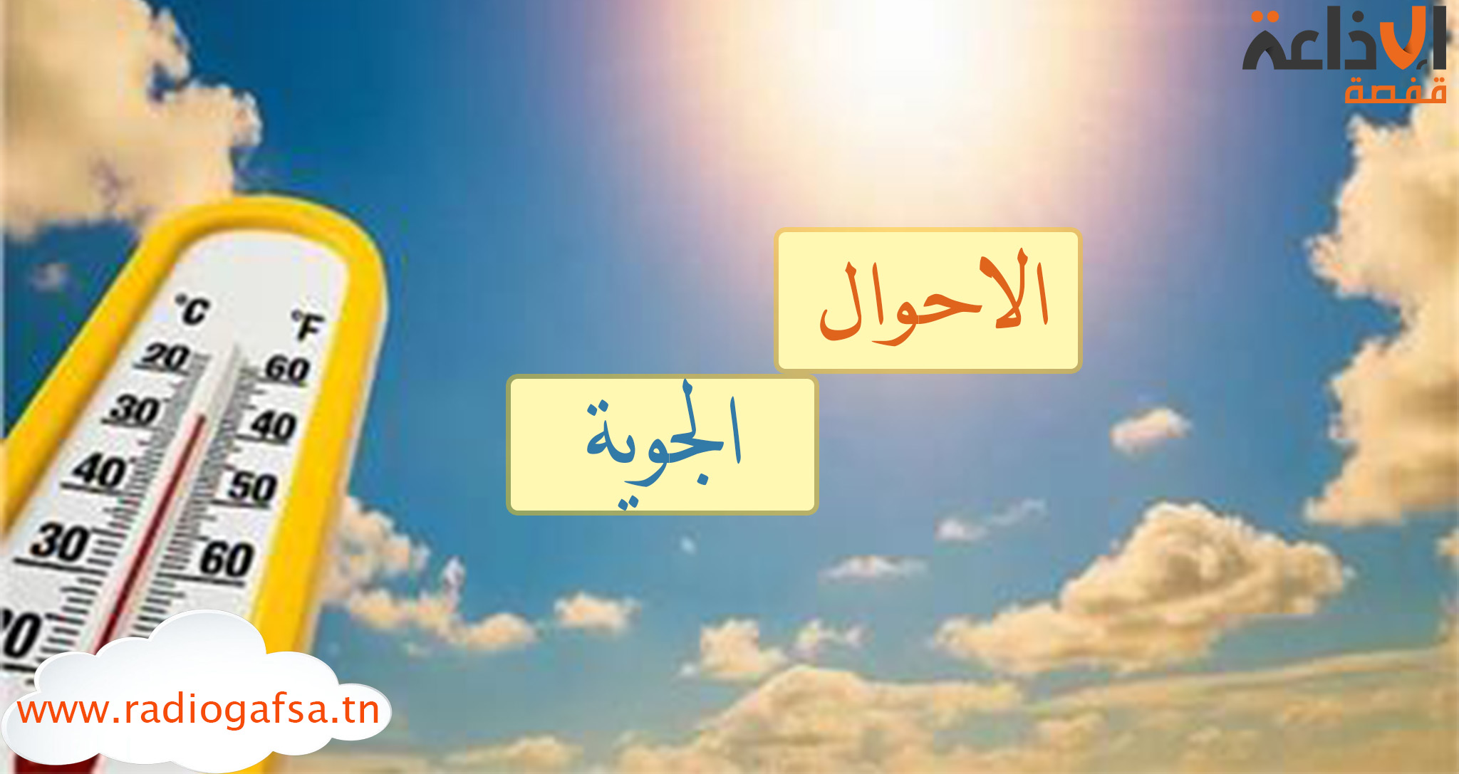 سحب عابرة على كامل البلاد