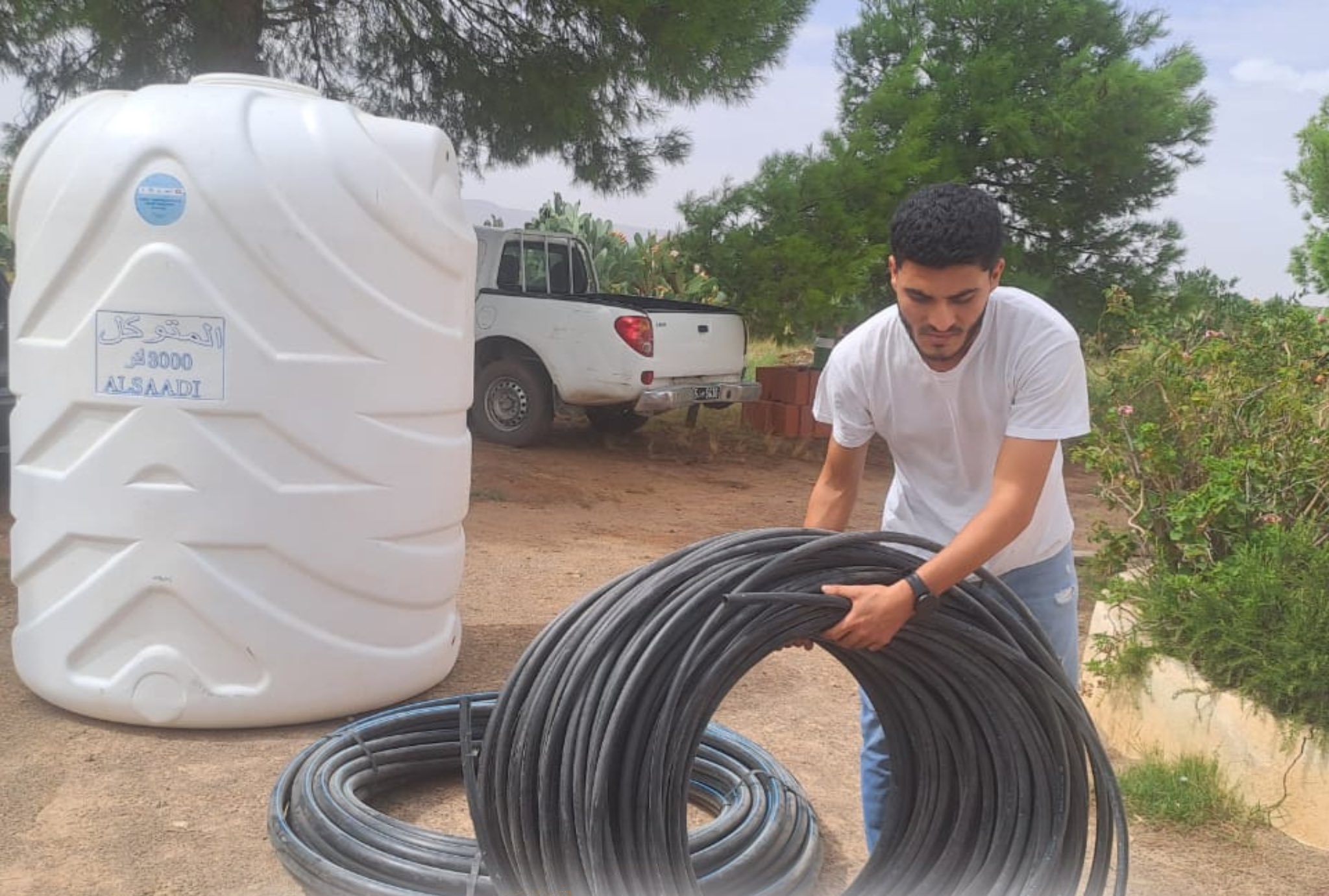 القصرين: مشروع نموذجي لاستغلال مياه الأمطار لفائدة المؤسسات التربوية والفلاحية