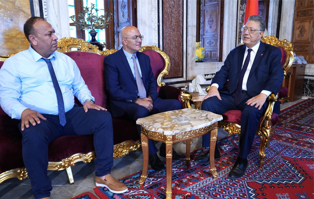 رئيس مجلس النواب يلتقي النائبين الجديدين عدنان العلوش وحمزة بضيافي