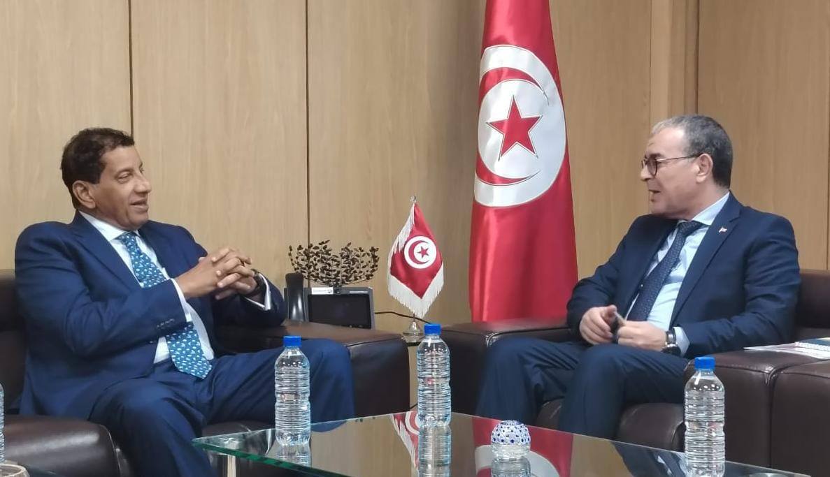 وزير الإقتصاد والرئيس التنفيذي لمجموعة "عربي القابضة" يتباحثان آفاق  تعزيز استثمارات المجموعة في تونس.