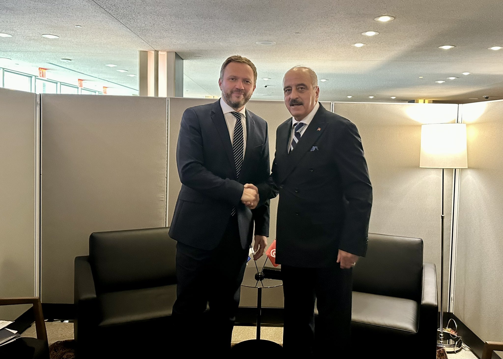 النفطي ونظيره الإستوني يؤكدان في نيويورك، الحرص على عقد الدورة الثانية من المشاورات السياسية بين البلدين