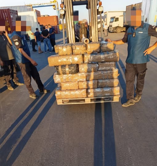 احباط محاولة تهريب 572.5 كلغ من مخدر القنب الهندي