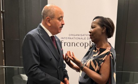وزير الخارجية يلتقي بالأمينة العامة للمنظمة الدولية للفرنكفونية